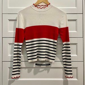 NWT Zara Ribbed Long Sleeve Shirt